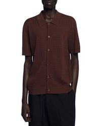 Sandro - Openwork Shirt - Lyst