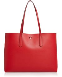 kate spade molly large tote red