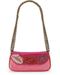 Kurt Geiger - Pickle Mini Crystal Kiss Shoulder Bag - Lyst