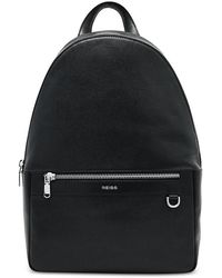 Reiss - Micro Grain Leather Backpack - Lyst
