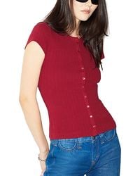 RE/DONE - Emmy Short Sleeve Baby Tee - Lyst