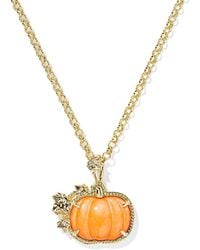 Kendra Scott - Mother Of Pearl Pumpkin Pendant Necklace, 30 - Lyst