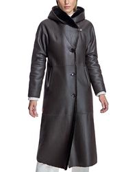 Maximilian - Reversible Nappa Shearling Coat - Lyst