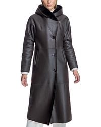Maximilian - Reversible Nappa Shearling Coat - Lyst
