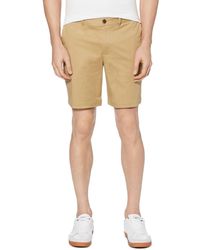 Original Penguin Straight Fit P55 Stretch Cotton Flat Front Shorts NWT $69 Coral