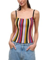 STAUD - Skye Tank Top - Lyst