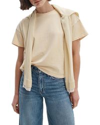 Rag & Bone - Distressed Washed Kelly Boxy Tee - Lyst
