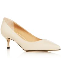 Sergio Rossi Women's Godiva Kitten - Heel Court Shoes - Natural
