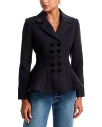 Aqua - Peplum Slim Fit Blazer - Lyst