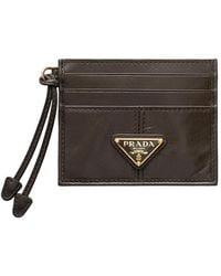 Prada - Leather Card Holder - Lyst