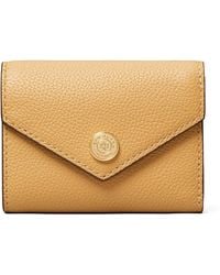 Tory Burch - Pebble Leather Small Envelope Wallet - Lyst