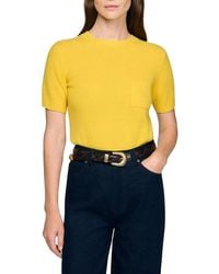 Sandro - Short Sleeve Sweater - Lyst