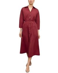 slim fit dress slacks M.M.LaFleur Women's Boden Al Fresco Dress - Cotton Poplin main image 1