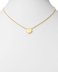 Bloomingdale's Made In Italy Heart Pendant Necklace In 14k Yellow Gold - Metallic