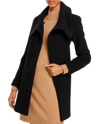 Cinzia Rocca Cowl Neck Coat - Black