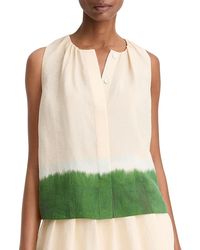 Vince - Dip Dye Sleeveless A Line Top - Lyst