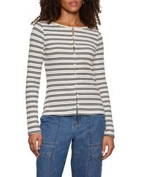 Sanctuary - Ribbed Button Front Top - Lyst
