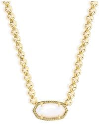 Kendra Scott - Elisa Ivory Mother Of Pearl Beaded Necklace, 14.5-18.5 - Lyst