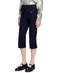 Sandro - Side Zip Capri Pants - Lyst