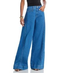 Cinq À Sept - Carol Wide Leg High Waisted Jeans - Lyst