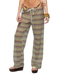 Edikted - Mindee Zigzag Crochet Pants - Lyst