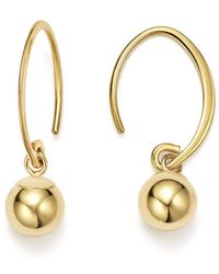 Bloomingdale's 14k Yellow Gold Ball Drop Earrings - Metallic