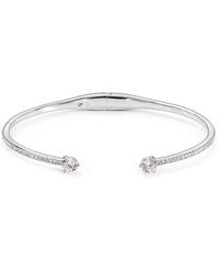 Nadri - Cubic Zirconia Float Hinge Cuff - Lyst