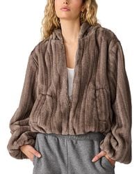 Steve Madden - Mavis Zip Front Hooded Jacket - Lyst