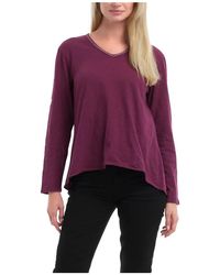 Wilt - Metallic Thread V-Neck Tee - Lyst