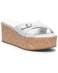 Santoni - Leather Wedge - Lyst
