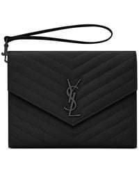 Saint Laurent - Cassandre Matelasse Flap Pouch - Lyst