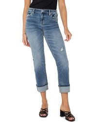Liverpool Los Angeles - Marley Girlfriend Cuffed Jeans - Lyst