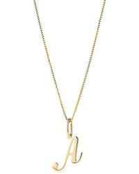 Ana Luisa - Solid Script Letter Necklace - Lyst