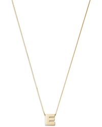 Bloomingdale's Made In Italy Initial Pendant Necklace In 14k Yellow Gold - Metallic