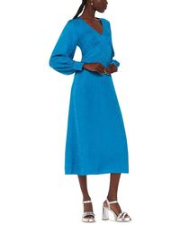 Whistles - Serpent Jacquard Midi Dress - Lyst