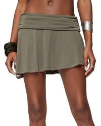 Edikted - Janah Asymmetric Fold Over Mini Skort - Lyst