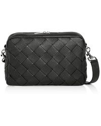 Bottega Veneta - Medium Intrecciato Leather Crossbody Bag - Lyst