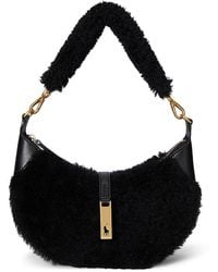Polo Ralph Lauren - Polo Id Shearling Mini Shoulder Bag - Lyst