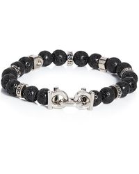 Ferragamo - Semi Precious Stones And Gancini Bracelet - Lyst