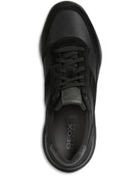 Geox Leather Damiano Low Top Sneakers in Black for Men - Lyst