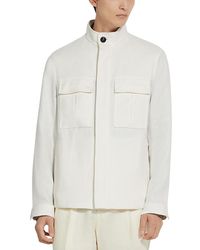 ZEGNA - Oasi Lino Regular Fit Linen Field Jacket - Lyst