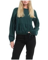 Wilt - Shirred Elastic Hem Tee - Lyst