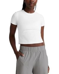 Beyond Yoga - Featherweight Cropped Tee - Lyst