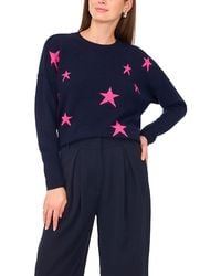 Vince Camuto - Star Pattern Crewneck Sweater - Lyst