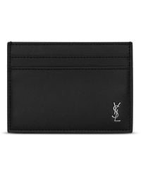Saint Laurent - Tiny Cassandre Card Case - Lyst