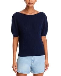 PAIGE - Jules Cashmere Pointelle Cable Knit Sweater - Lyst