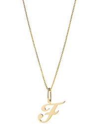 Ana Luisa - Solid Script Letter Necklace - Lyst