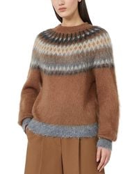 Max Mara - Mstglassa Fair Isle Crewneck Sweater - Lyst