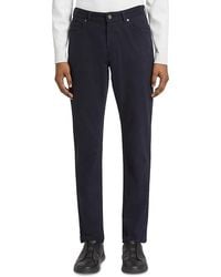 ZEGNA - Garment Dyed Stretch Gabardine City Slim Fit Jeans - Lyst