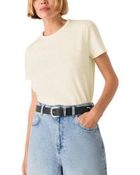 Whistles - Posie Double Trim Tee - Lyst